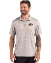 Missouri Tigers Cutter & Buck Coastline Recycled Double Peached Camo Print Mens Polo CONCRETE Front Thumbnail Image