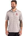 Bradley Braves Cutter & Buck Coastline Recycled Double Peached Camo Print Mens Polo CONCRETE Front Thumbnail Image