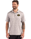 Grambling Tigers Cutter & Buck Coastline Recycled Double Peached Camo Print Mens Polo CONCRETE Front Thumbnail Image