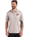 Eastern Washington Eagles Cutter & Buck Coastline Recycled Double Peached Camo Print Mens Polo CONCRETE Front Thumbnail Image