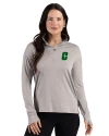 Charlotte 49ers Cutter & Buck Forge Recycled Four-Way Stretch Womens Quarter Zip Pullover Polished Heather Front Thumbnail Image