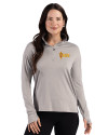 Arizona State Sun Devils Cutter & Buck Forge Recycled Four-Way Stretch Womens Quarter Zip Pullover Polished Heather Front Thumbnail Image
