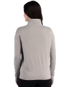 Yale Bulldogs Cutter & Buck Forge Recycled Four-Way Stretch Womens Quarter Zip Pullover Polished Heather Back Thumbnail Image