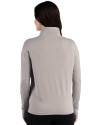 Bowie State Bulldogs Cutter & Buck Forge Recycled Four-Way Stretch Womens Quarter Zip Pullover Polished Heather Back Thumbnail Image
