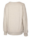 Purdue Boilermakers Cutter & Buck Saturday Cotton Blend Womens Crew Neck Sweatshirt Stone Heather Mannequin Back Thumbnail Image