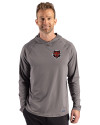Arkansas State Red Wolves Cutter & Buck Prospect Recycled Featherlight Stretch Mens Hooded Pullover Elemental Grey Front Thumbnail Image