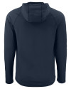 Navy Midshipmen Cutter & Buck Prospect Recycled Featherlight Stretch Mens Hooded Pullover Navy Blue Mannequin Back Thumbnail Image