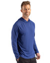 Indiana State Sycamores Cutter & Buck Prospect Recycled Featherlight Stretch Mens Hooded Pullover Tour Blue Side Thumbnail Image