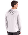 Indiana State Sycamores Cutter & Buck Prospect Recycled Featherlight Stretch Mens Hooded Pullover White Back Thumbnail Image
