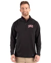 View image 1: UNLV Rebels Cutter & Buck Prospect Recycled Featherlight Stretch Mens Quarter Zip Black Front