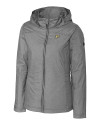 Purdue Boilermakers Cutter & Buck Womens Panoramic Packable Jacket Black Mannequin Thumbnail Image