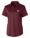 Texas A&M Aggies Cutter & Buck Prospect Eco Textured Stretch Recycled Womens Short Sleeve Polo Bordeaux Mannequin Thumbnail Image
