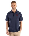 St Johns Red Storm Cutter & Buck Prospect Recycled Featherlight Stretch Mens Big & Tall Sport Polo Navy Blue Front Thumbnail Image