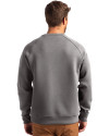North Carolina Central Eagles Cutter & Buck Roam Recycled Buttery-Soft Knit Mens Crew Neck Pullover Elemental Grey Back Thumbnail Image