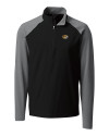 Missouri Tigers Cutter & Buck Response Lightweight Hybrid Quarter Zip Mens Pullover Windbreaker Black Mannequin Thumbnail Image