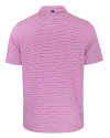 Los Angeles Chargers Mono Cutter & Buck Forge Recycled Double Stripe Four-Way Stretch Mens Polo Gelato/White Mannequin Back Thumbnail Image