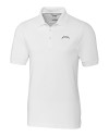 Los Angeles Chargers Mono Cutter & Buck Advantage Recycled Cotton-Blend Pique Mens Polo White Mannequin Thumbnail Image