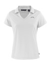 Los Angeles Chargers Mono Cutter & Buck Daybreak Recycled Womens V-Neck Polo White Mannequin Thumbnail Image