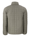 Los Angeles Chargers Mono Cutter & Buck Rainier Recycled Insulated Puffer Mens Full Zip Jacket Poplar Melange Mannequin Back Thumbnail Image