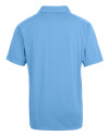 Los Angeles Chargers Mono Cutter & Buck Prospect Epic Confidence Recycled Textured Stretch Mens Big & Tall Polo Atlas Light Blue Mannequin Back Thumbnail Image