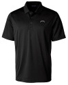 Los Angeles Chargers Mono Cutter & Buck Prospect Epic Confidence Recycled Textured Stretch Mens Big & Tall Polo Black Mannequin Thumbnail Image