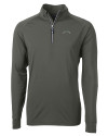 Los Angeles Chargers Mono Cutter & Buck Adapt Recycled Soft Knit Stretch  Mens Quarter Zip Pullover Poplar Mannequin Thumbnail Image