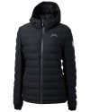 Los Angeles Chargers Mono Cutter & Buck Mission Ridge   Repreve® Recycled Insulated Puffer Womens Full Zip Jacket Black Mannequin Thumbnail Image