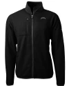Los Angeles Chargers Mono Cutter & Buck Cascade Epic Comfort Recycled Sherpa Fleece Mens Big & Tall Full Zip Jacket Black Mannequin Thumbnail Image
