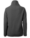Los Angeles Chargers Mono Cutter & Buck Cascade Epic Comfort Recycled Sherpa Fleece Womens Pullover Jacket Elemental Grey/Black Mannequin Back Thumbnail Image