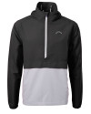 Los Angeles Chargers Mono Cutter & Buck Charter Recycled Packable Mens Half Zip Anorak Jacket Black/Polished Mannequin Thumbnail Image