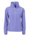 Los Angeles Chargers Mono Cutter & Buck Charter Recycled Packable Womens Full Zip Jacket Hyacinth Mannequin Thumbnail Image
