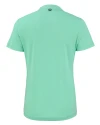 Los Angeles Chargers Mono Cutter & Buck Forge Recycled Four-Way Stretch Heathered Womens Blade Top Fresh Mint Heather Mannequin Back Thumbnail Image