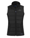 Los Angeles Chargers Mono Cutter & Buck Evoke Recycled HoneycombFleece Womens Hybrid Full Zip Vest Black Mannequin Thumbnail Image