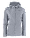 Los Angeles Chargers Mono Cutter & Buck Evoke Recycled HoneycombFleece Womens Full Zip Jacket CONCRETE Mannequin Thumbnail Image