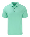 Los Angeles Chargers Mono Cutter & Buck Forge Recycled Four-Way Stretch Mens Polo Fresh Mint Heather Mannequin Thumbnail Image