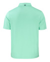 Los Angeles Chargers Mono Cutter & Buck Forge Recycled Four-Way Stretch Mens Polo Fresh Mint Heather Mannequin Back Thumbnail Image