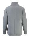 Los Angeles Chargers Mono Cutter & Buck Roam Recycled Buttery-Soft Knit Womens Full Zip Jacket Elemental Grey Mannequin Back Thumbnail Image