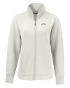 Los Angeles Chargers Mono Cutter & Buck Roam Recycled Buttery-Soft Knit Womens Full Zip Jacket Shell Mannequin Thumbnail Image