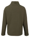 Los Angeles Chargers Mono Cutter & Buck Hunts Point Recycled Fleece Womens Hybrid Snap Placket Pullover Poplar Mannequin Back Thumbnail Image