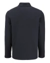 Los Angeles Chargers Mono Cutter & Buck Hunts Point Recycled Fleece Mens Hybrid Snap Placket Pullover Black Mannequin Back Thumbnail Image