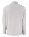 Los Angeles Chargers Mono Cutter & Buck Hunts Point Recycled Fleece Mens Hybrid Snap Placket Pullover Polished Medium Gray Mannequin Back Thumbnail Image