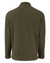 Los Angeles Chargers Mono Cutter & Buck Hunts Point Recycled Fleece Mens Hybrid Snap Placket Pullover Poplar Mannequin Back Thumbnail Image