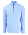 Los Angeles Chargers Mono Cutter & Buck Peshastin Recycled GridFleece Mens Half Zip Pullover Atlas Heather Mannequin Thumbnail Image