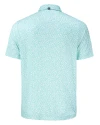 Los Angeles Chargers Mono Cutter & Buck Pike Recycled Flora Print Mens Polo Fresh Mint Mannequin Back Thumbnail Image