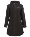 Los Angeles Chargers Mono Cutter & Buck Camano Recycled Everyday Stretch Water Resistant Womens Full Zip Jacket Black Mannequin Thumbnail Image