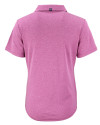 Los Angeles Chargers Mono Cutter & Buck Forge Recycled Four-Way Stretch Womens Polo Gelato Heather Mannequin Back Thumbnail Image