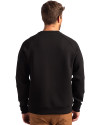 Los Angeles Chargers Mono Cutter & Buck Roam Recycled Buttery-Soft Knit Mens Crew Neck Pullover Black Back Thumbnail Image