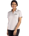 Los Angeles Chargers Mono Cutter & Buck Coastline Recycled Double Peached Womens Dolman Polo CONCRETE Front Thumbnail Image