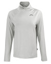 Los Angeles Chargers Mono Cutter & Buck Coastline Recycled Double Peached Womens Funnel Neck Pullover CONCRETE Mannequin Thumbnail Image