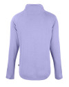 Los Angeles Chargers Mono Cutter & Buck Coastline Recycled Double Peached Womens Funnel Neck Pullover Hyacinth Mannequin Back Thumbnail Image